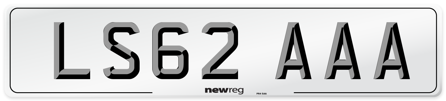 LS62 AAA Number Plate from New Reg